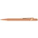 Caran d'Ache Druckkugelschreiber 849 Brut Rose, mit Slimpack, Druckmechanik, Metallclip, roségold