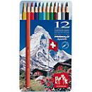 Caran d’Ache Farbstifte Prismalo Aquarelle, 12 Stück