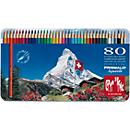 Caran d’Ache Farbstifte Prismalo Aquarelle, 80 Stück