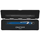 Caran d'Ache Kugelschreiber 849 COLORMAT-X, mit Slimpack, Metallclip, Druckmechanik, blau