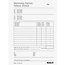 Carnet de formulaires Biella Copy-Bloc 'Factures', A5, perforé, autocopiant, avec copies, numéroté, sans perforation, papier, 50 feuilles