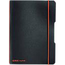 Carnet de notes my.book Herlitz, format A5, plastique, 40 feuilles quadrillées, noir