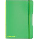 Carnet de notes my.book Herlitz, format A5, plastique, 40 feuilles quadrillées, vert