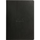 Carnet de notes Rhodia, 32 feuilles, DIN A5, 90 g/m², ligné, noir