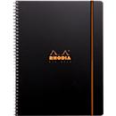 Carnet de notes Rhodia ProBook Rhodiactive, DIN A4+, 80 feuilles, 90g/m², double spirale, perforé 4 fois, quadrillé, avec en-tête