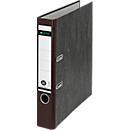 Carpeta LEITZ® 1050, DIN A4, ancho de lomo 52 mm, agujero de agarre, etiqueta de lomo encolada, cartón duro, 1 unidad, marrón