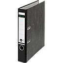 Carpeta LEITZ® 1050, DIN A4, ancho de lomo 52 mm, agujero de agarre, etiqueta de lomo encolada, cartón duro, 1 unidad, negro
