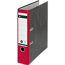 Carpeta LEITZ® 1080, DIN A4, ancho de lomo 80 mm, agujero de agarre, etiqueta de lomo pegada, cartón duro, 1 unidad, rojo