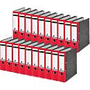 Carpeta LEITZ® 1080, DIN A4, ancho de lomo 80 mm, agujero de agarre, etiqueta de lomo pegada, cartón duro, 20 unidades, rojo