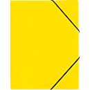 Carpeta Pagna con 3 solapas y banda elástica, A4, PP, amarillo