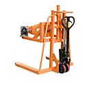 Carretilla elevadora de barriles BAUER FHR 600 F, acero, capacidad de giro 360°, para barriles de hasta 220 l, An 1125 x P 1200 x Al 1330 mm, naranja