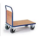 Carro de plataforma con respaldo, L 1200 x A 800 mm, capacidad 500 kg