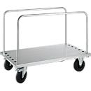 Carro para transporte de placas com 2 pegas de encaixar, 1250 x 700 x 945 mm