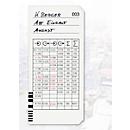 Carte de pointage BÜRK, codée, pour système de saisie horaire K675/ K975