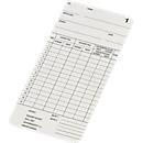 Carte de pointage BÜRK, double face, pour appareil de saisie horaire K600/  K800/ K895/ K1300