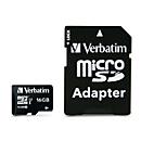 Carte mémoire MicroSDHC/SDXC Premium Verbatim, capacité de stockage 16 Go