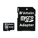Carte mémoire MicroSDHC/SDXC Premium Verbatim, capacité de stockage, 32 Go