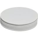 Cartes de modération - carton - rond- 110 x 190 mm - blanc - 250 p.