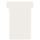 Cartes T Franken, pour tableau à fiches, taille 1, largeur de la tête 29 mm, largeur du pied 17 mm, hauteur 47 mm, blanc crème