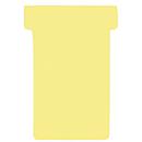 Cartes T Franken, pour tableau à fiches, taille 1, largeur tête 29 mm, largeur pied 17 mm, hauteur 47 mm, jaune