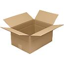 Carton pliable 1 cannelure, carton ondulé, brun, optimisé pour les dimensions europalettes, 390 x 290 mm