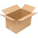 Carton pliable à 2 cannelures, carton ondulé, brun, optimisé aux dimensions d'une palette européenne, 280 x 180 mm