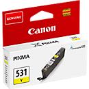Cartouche d'encre originale Canon CLI-531Y (6121C001), jusqu'à 515 pages, pack individuel, jaune