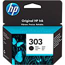 Cartouche d'encre originale HP 303, pack individuel, noir