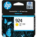 Cartouche d'encre originale HP 924 (4K0U5NE), jusqu'à 400 pages, pack individuel, jaune