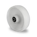 CASCOO inbouwwiel N0N0, met wiel ø 100 mm x B 36 mm, polyamide velg, polyamide loopvlak, naturel/wit, rollager, tot 150 kg