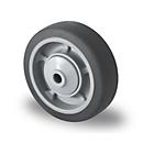 CASCOO inbouwwiel P2G2, met wiel ø 100 mm x B 32 mm, velg van polypropyleen, loopvlak van elastomeer, grijs, kogellager, tot 135 kg