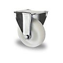 CASCOO Roulette fixe Z0Z0, avec ø de roue 150 mm x L 50 mm, jante en polyamide, bande de roulement en polyamide, naturel/blanc, roulement à billes double, jusqu'à 800 kg
