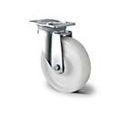 CASCOO zwenkwiel Z0Z0, met wiel ø 200 mm x B 50 mm, polyamide velg, polyamide loopvlak, naturel/wit, dubbele kogellagering, tot 1000 kg