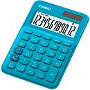 Casio tafelrekenmachine MS-20UC, 12-cijferig LC-display, werkt op zonne-energie/batterijen, turquoise
