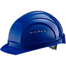 Casque de protection I/79 4-G EuroGuard, polyéthylène haute densité, format EN 397, bleu, avec ceinture 4 points, ventilation