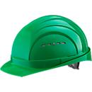 Casque de protection I/79 4-G EuroGuard, polyéthylène haute densité, format EN 397, vert, avec ceinture 4 points, ventilation