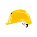Casque de protection Uvex pheos B-WR, EN 397, visière &amp; aération, tailles 52-61, jaune