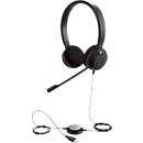 Casque intra-auriculaire Jabra Evolve 20 UC, USB, oreillettes en mousse, stéréo