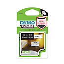 Cassette de ruban D1 - vinyle- adhésif permanent - haute performance - L 12 mm - blanc/noir