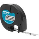 Cassette de ruban pour titreuses Letra Tag DYMO®, métal, 12 mm, argent
