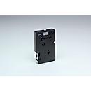 Cassette de ruban pour titreuses TC-101 Brother, 12 mm de largeur, incolore/noir