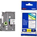 Cassette de ruban pour titreuses TZe-135 Brother, 12 mm de largeur, incolore/blanc
