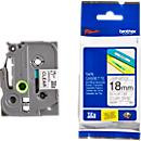 Cassette de ruban pour titreuses TZe-141 Brother, 18 mm de largeur, incolore/noir