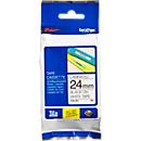 Cassette de ruban pour titreuses TZe-251 Brother, 24 mm, blanc/noir