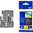 Cassette de ruban pour titreuses TZe-335 Brother, 12 mm de largeur, noir/blanc