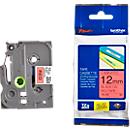 Cassette de ruban pour titreuses TZe-431 Brother, 12 mm de largeur, rouge/noir