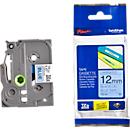 Cassette de ruban pour titreuses TZe-531 Brother, 12 mm de largeur, bleu/noir