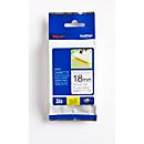 Cassette de ruban pour titreuses TZe-S141 Brother, 18 mm de largeur, incolore/noir