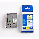 Cassette de ruban pour titreuses TZe-S151 Brother, incolore/noir