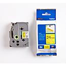 Cassette de ruban pour titreuses TZe-S651 Brother, jaune/noir